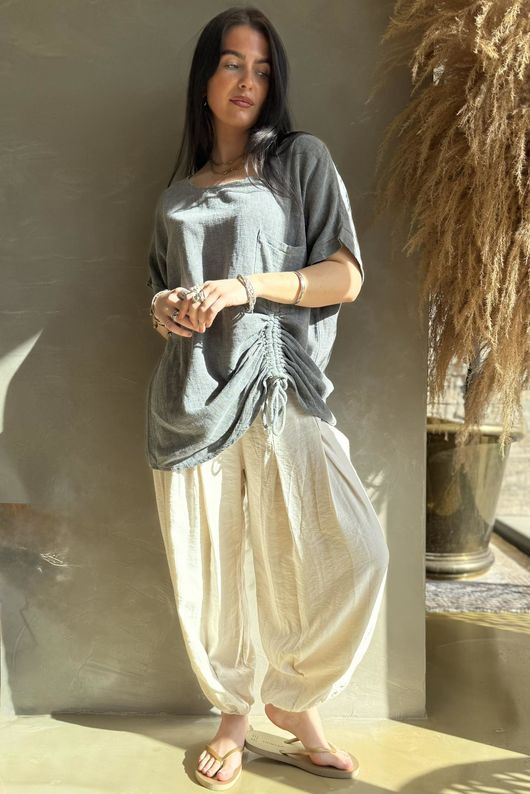 Santa Eulalia Hitch Top Washed Charcoal